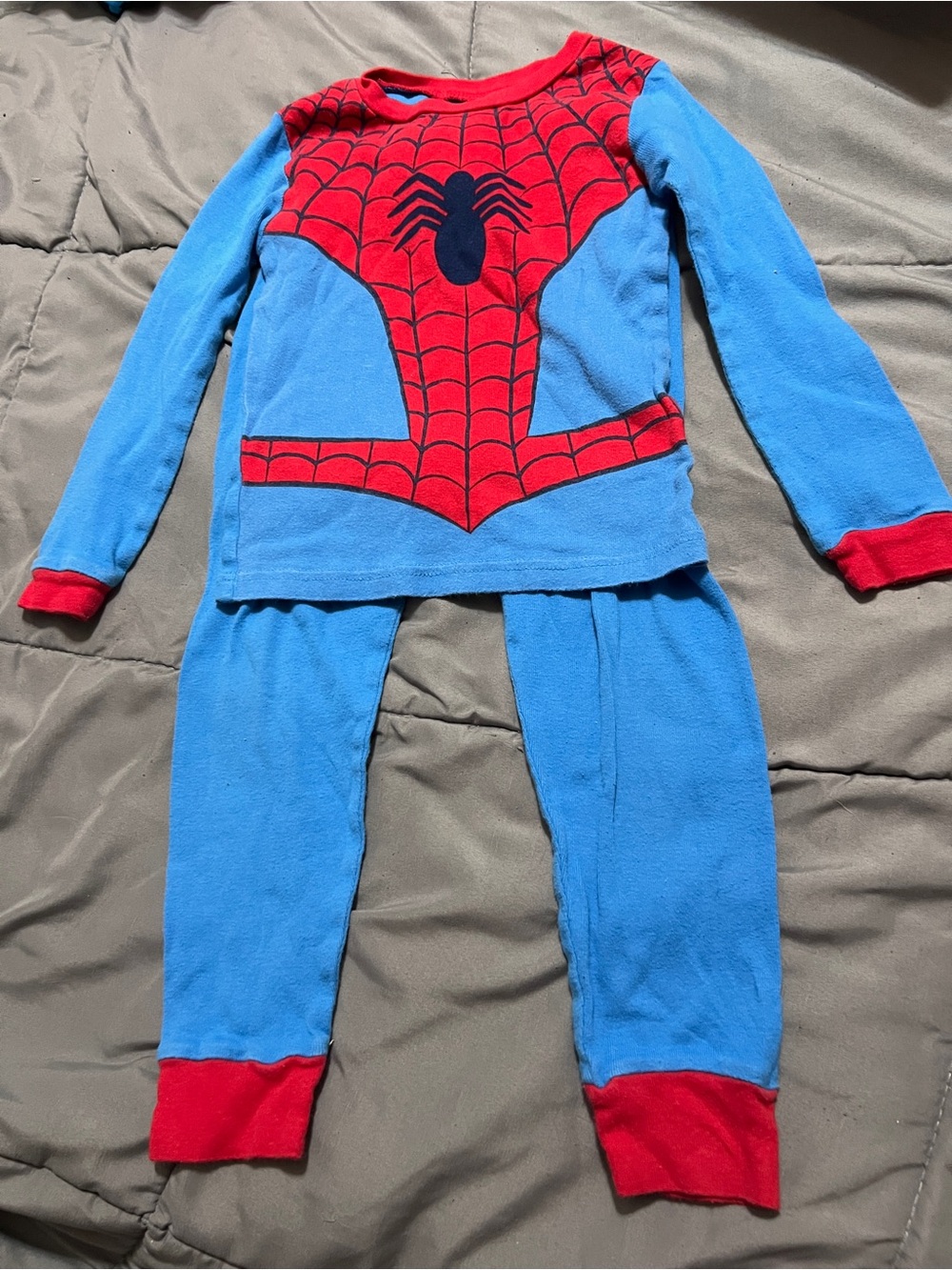 Marvel Kids Spider-Man Pajama Set - Blue & Red Size 5T